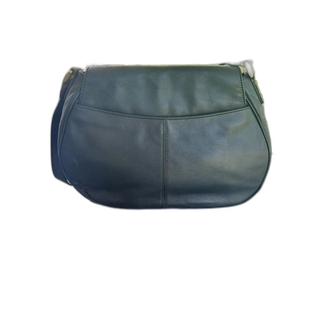 Etienne Aigner Vintage Shoulder Bag Leather Designer VTG Charcoal - Picture 2 of 7